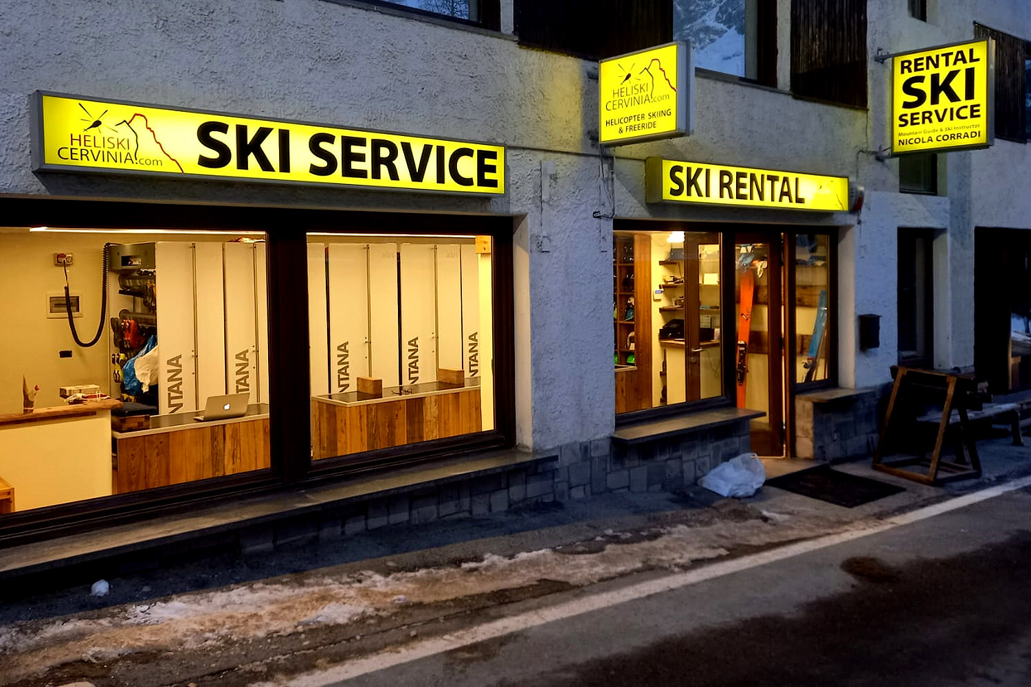 di fronte al Cervino