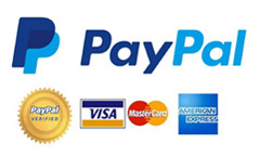 Paga con carta di credito o Paypal